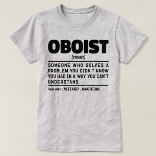 Oboistiska Noun-definitionsband i spelaren T Shirt