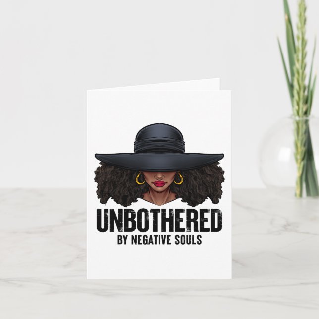 Obosted Sassy Black Queen African Ladi Kort (Framsida)