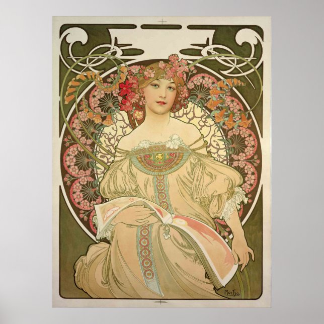 Obraz 1897 av Alfons Mucha - Poster (Framsidan)