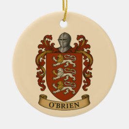 O'Brien Familjevapen Magnet Julgransprydnad Keramik