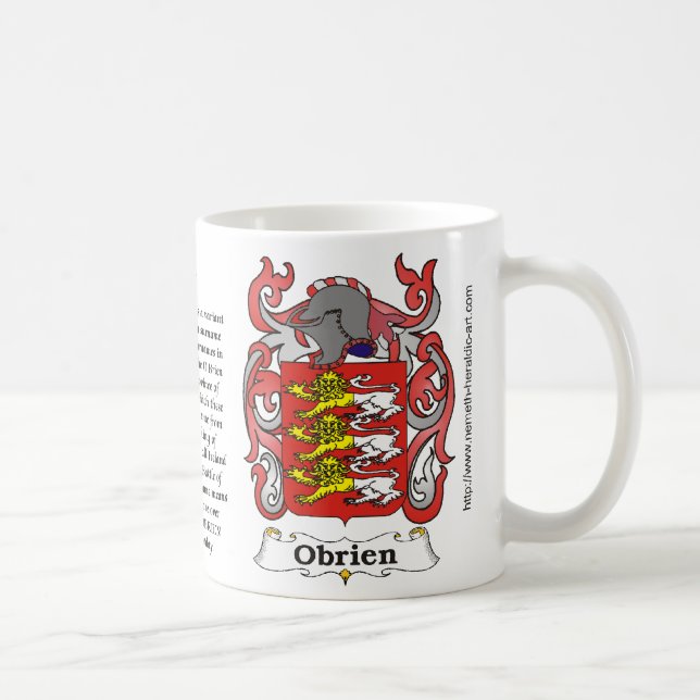 Obrien familjvapensköld på en mugg (Höger)