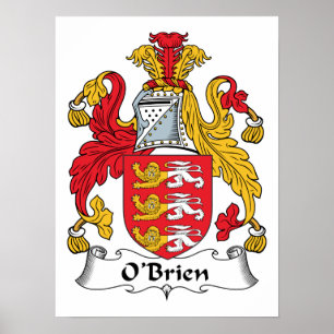O'Brien familjvapensköld Poster