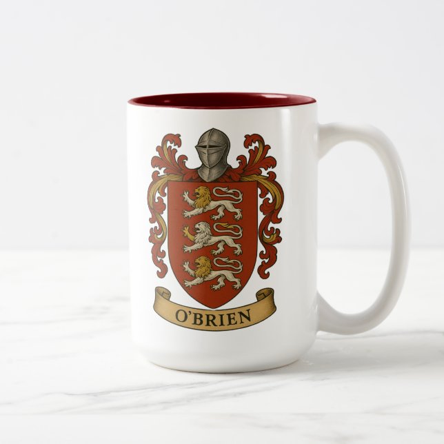 O'Brien Family Crest Mug Två-Tonad Mugg (Höger)