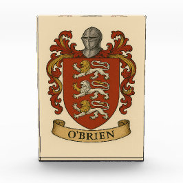 O'Brien Family Crest Photo Block