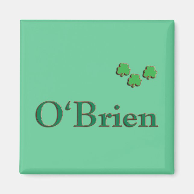 O'Brien Family Magnet (Framsidan)