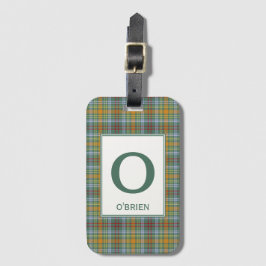 O'Brien Tartan Grönt Play Mönster Bagagebricka