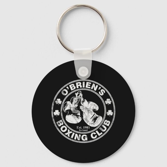 O'briens Boxing Klubb - Irish Surname Boxing Nyckelring (Framsida)