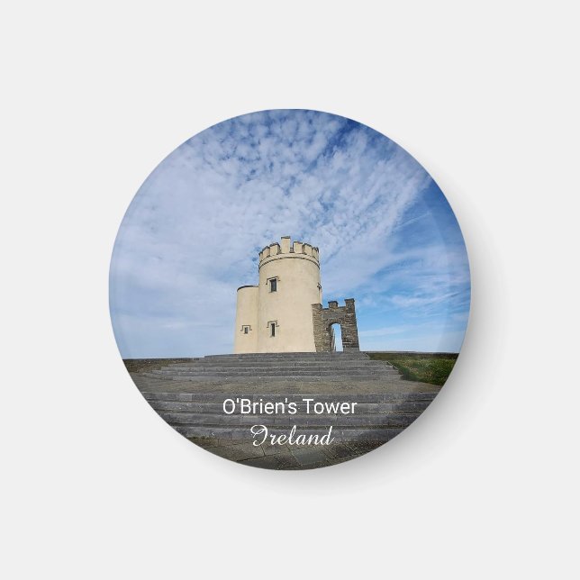 O'Brien's Tower Ireland Souvenir Magnet (Framsidan)