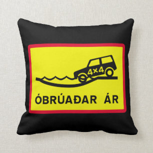 Obrodd flod, Trafikskylt, Island Kudde