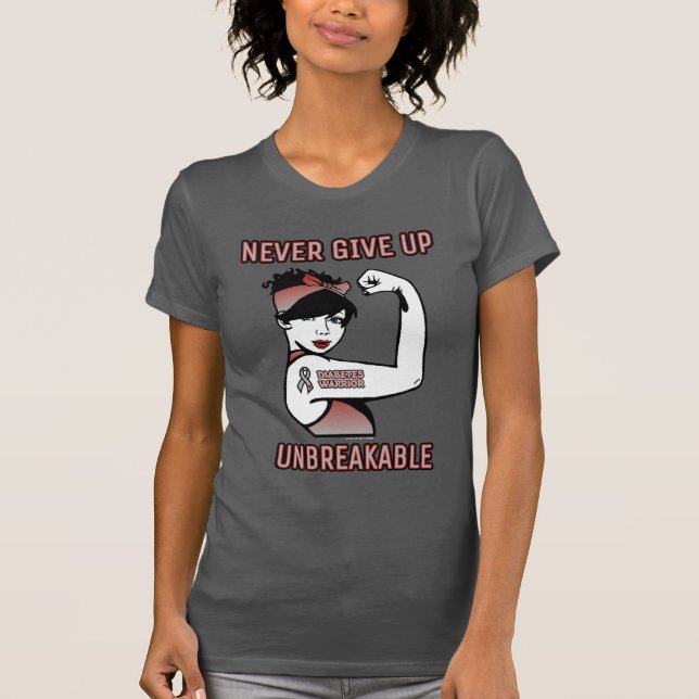 OBRÖKBARA.. Diabetes T Shirt (Framsida)