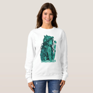 Obrottlig Cyberpunk Krigarkvinna – Varghjälm Ani T Shirt