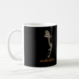 Obrottlig Kvinna Typografi Kaffemugg