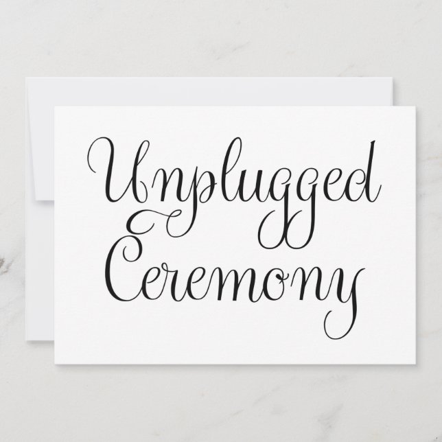 obrutet ceremoniektsskylt inbjudningar (Framsida)