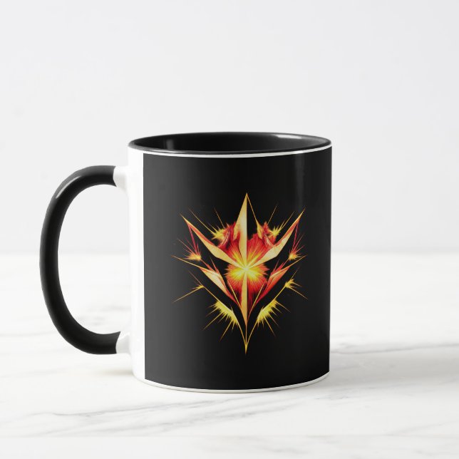 Obrytbar Kärnstyrka Symbol Modern Mugg (Vänster)