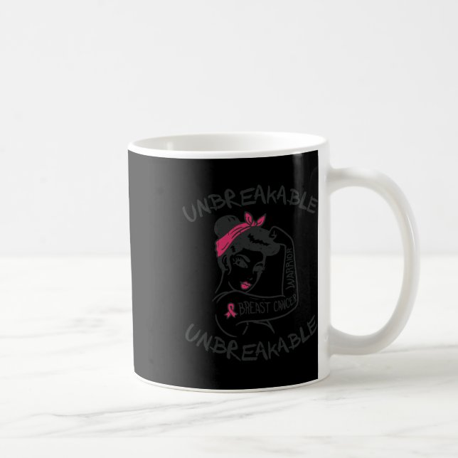 Obrytbar Rosa Breast Cancer Warrior Survivor Gi Kaffemugg (Höger)