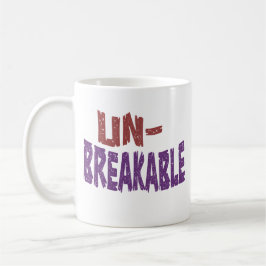 Obrytbara fet och tålig typografi kaffemugg