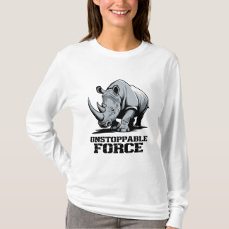 Obrytbara Rhino: Styrka och strömlös utan urlaknin T Shirt
