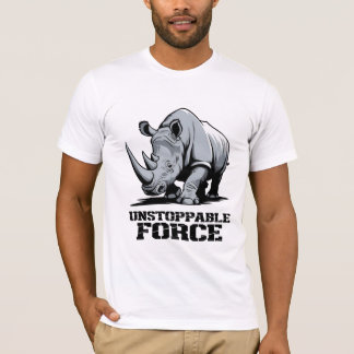 Obrytbara Rhino: Styrka och strömlös utan urlaknin T Shirt
