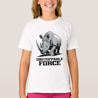 Obrytbara Rhino: Styrka och strömlös utan urlaknin T Shirt
