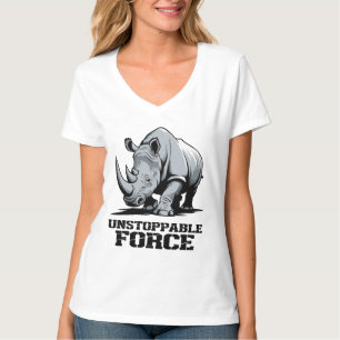 Obrytbara Rhino: Styrka och strömlös utan urlaknin T Shirt