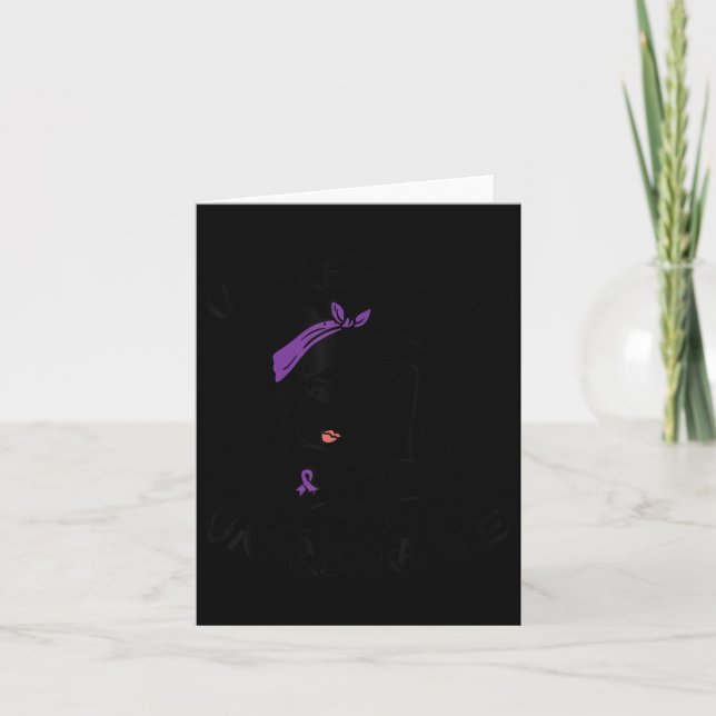 Obrytbara Ribbon Lupus Awareness Women Motiva Kort (Framsida)