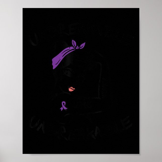 Obrytbara Ribbon Lupus Awareness Women Motiva Poster (Framsidan)