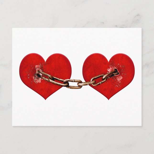 Obrytbart Kärlek-koncept Vykort (Framsida)