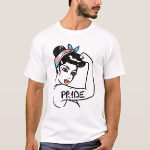 Obrytbart Pride F för överföring av starka kvin T Shirt