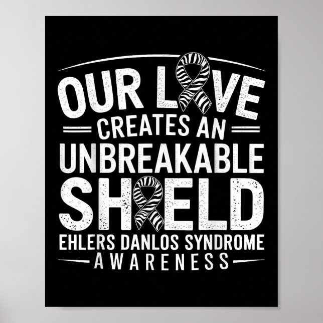 Obrytbart Shield Eds Ehlers Danlos Syndrome Awar Poster (Framsidan)