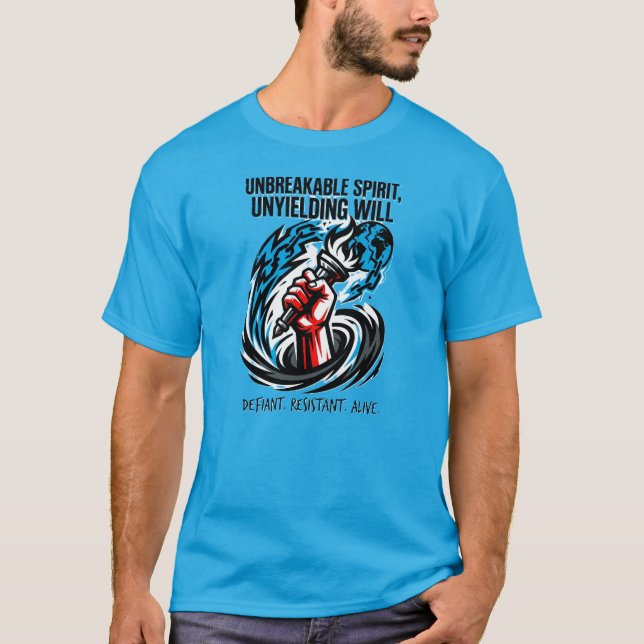 Obrytlig Ande Bryt Banden Frihetstankesätt T Shirt (Framsida)