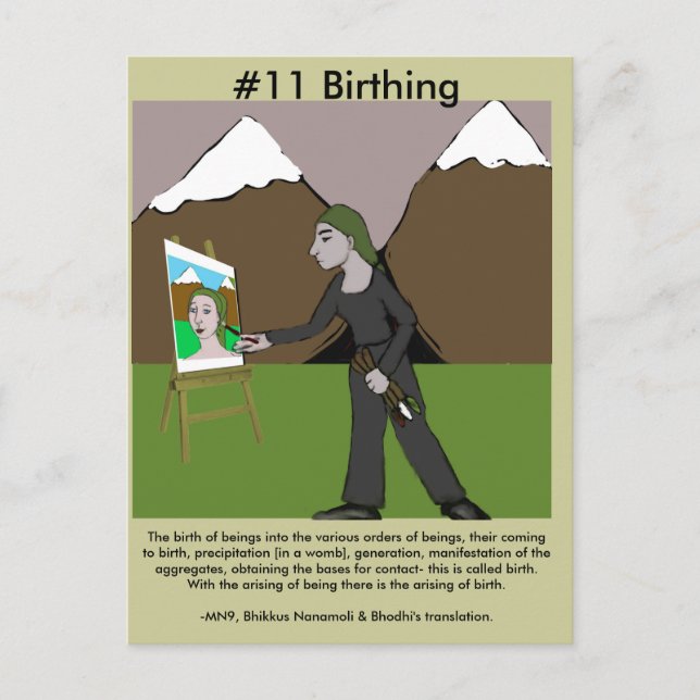 Obs! #11 Birthing from Dependent Arising Vykort (Framsida)