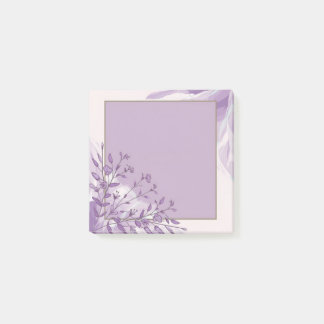 Obs! Bokför i-it-anteckningar för Lavender Bloom Post-it Block