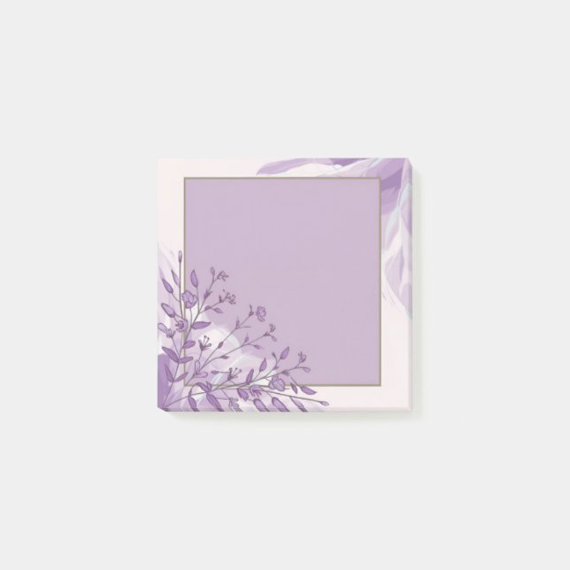 Obs! Bokför i-it-anteckningar för Lavender Bloom Post-it Block (Framsida)