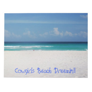 Obs! Cowtjejer Beach Dreemin! Anteckningsblock
