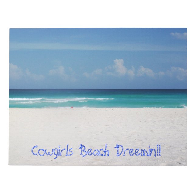 Obs! Cowtjejer Beach Dreemin! Anteckningsblock (Framsida)