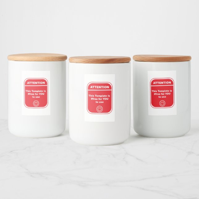 Obs! Den här mallen är #free to använda Cutomize Mat Etikett (Flaskor)