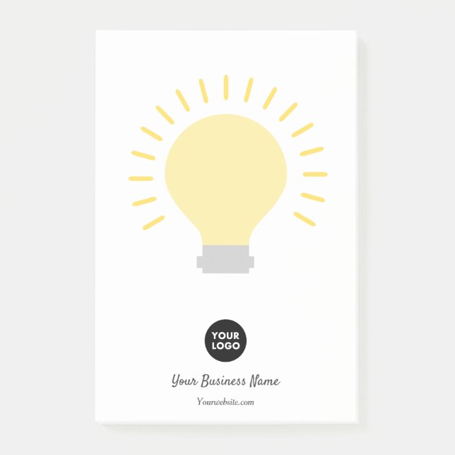 Obs! Logotyp Light Bulb Postit Notes Post-it Block (Framsida)