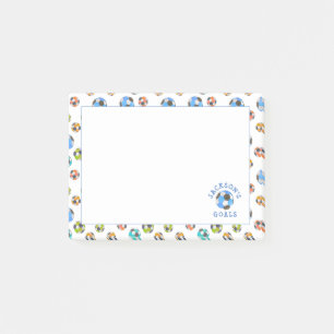 Obs! Obs! Färgstarka fotbollar för barn Post-it Block