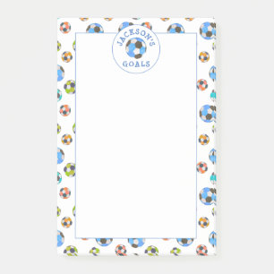 Obs! Obs! Färgstarka fotbollar för barn Post-it Block