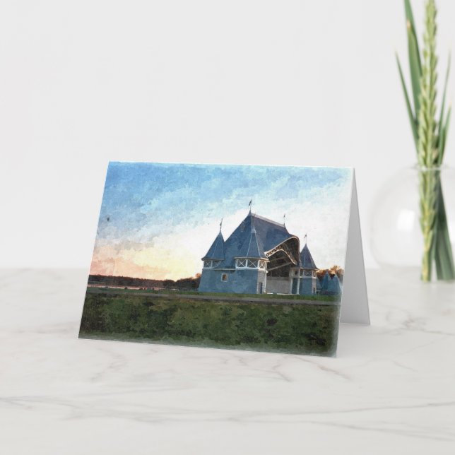OBS: Sjö Harriet, "Bandshell at Dusk"_ Card Kort (Framsida)