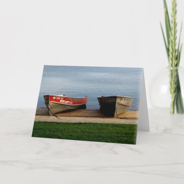 OBS: Sjö Harriet, "Boats", Mpls, MN_ Card Kort (Framsida)