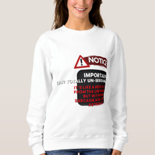 Obs! Viktigt (men totalt oseriöst) - roligt T Shirt