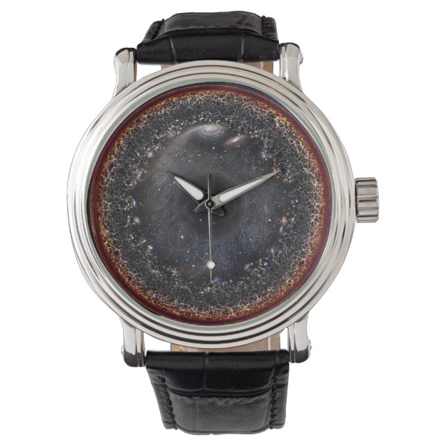 Observabel Universe Logarithmic Illustration Watch Armbandsur (Framsida)