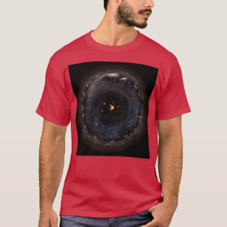 Observable Universe bigger SSystem black backgroun T Shirt