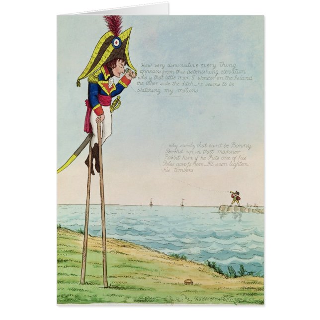 Observationer på styltor hälsningskort (Framsidan)