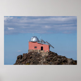 Observationscentrum i Sierran Nevadabergen Poster