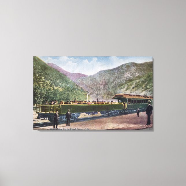 Observationsjärnvägsvagn Canvastryck (Framsida)