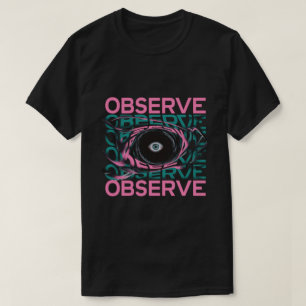 Observatör - Surreal Öga & Abstrakt Vortex T Shirt