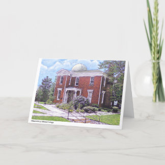 ObservatoriumAlbion högskola, full färgnotecard Kort