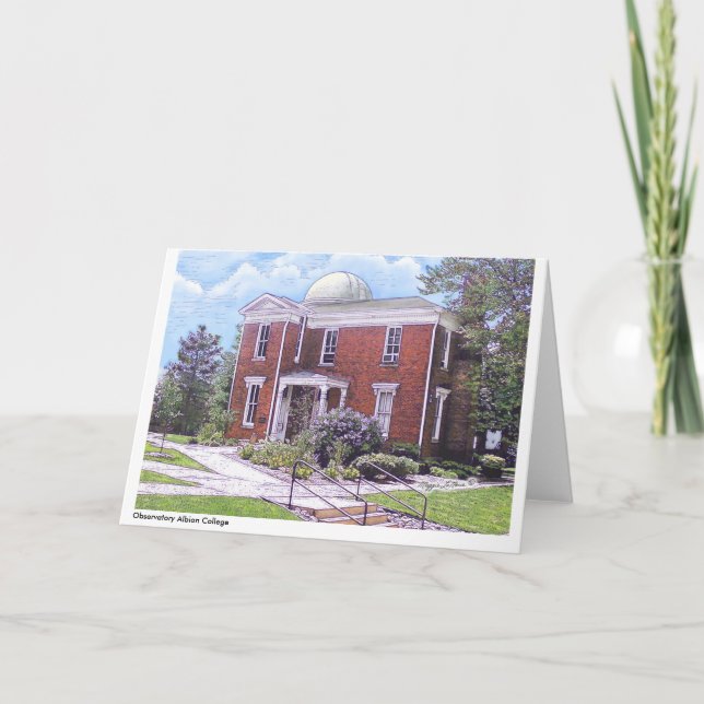 ObservatoriumAlbion högskola, full färgnotecard Kort (Framsida)
